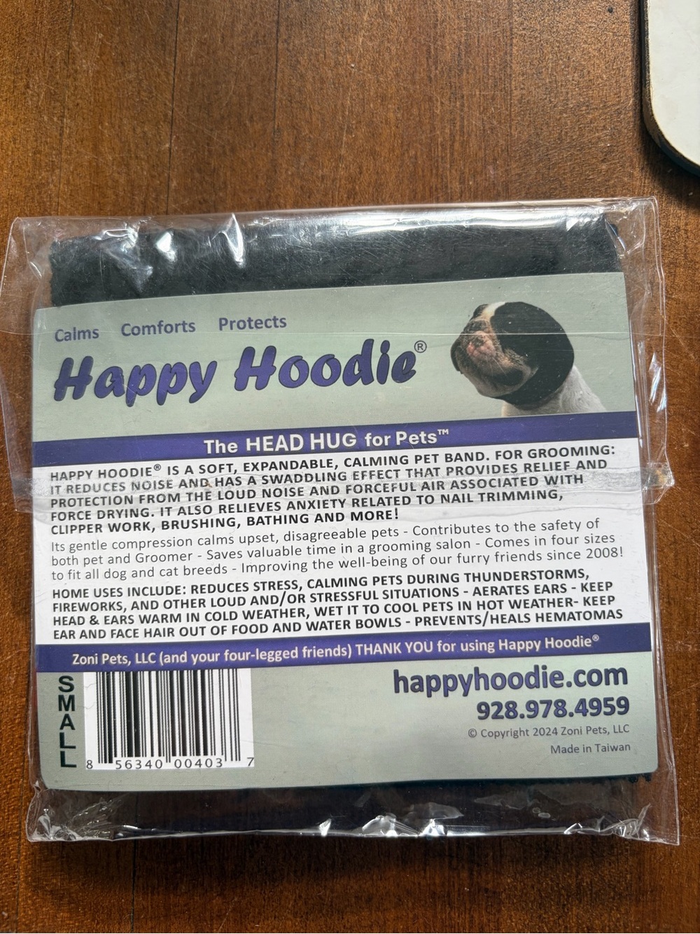 Calming Pet Head Hug - Black